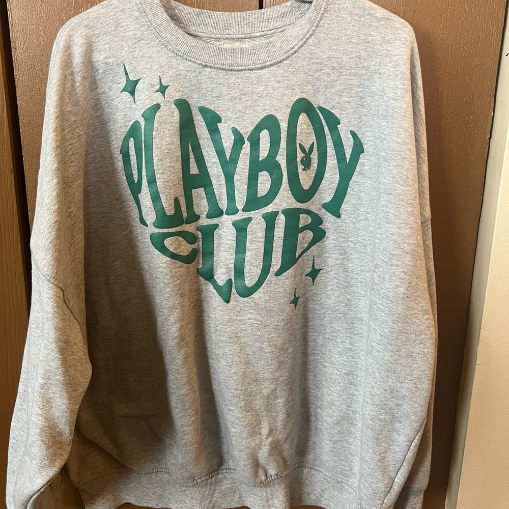 playboy gray crew neck
